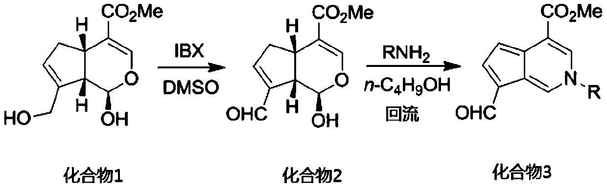 Aromatic cyclopentenopyridine as well as synthesis method and application thereof