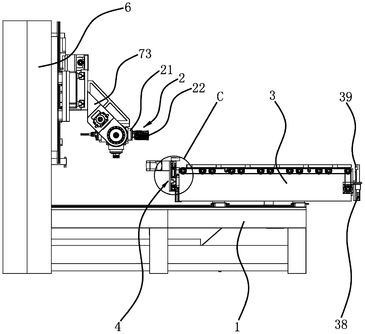 Turnover mechanism of engraving and milling machine