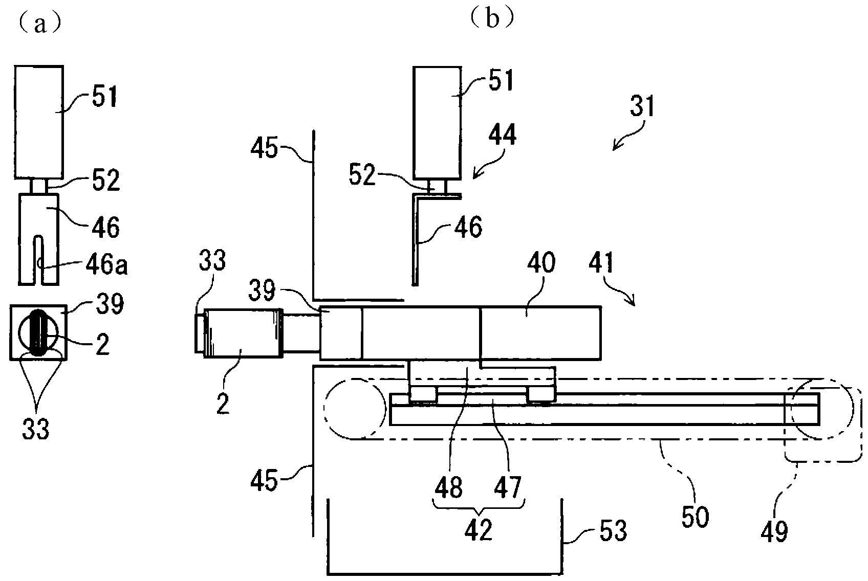 Defective electrode winding device