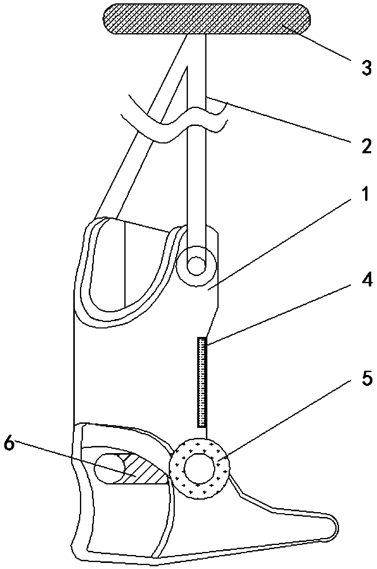 Exercise restoration protective equipment used after fracture of lower legs