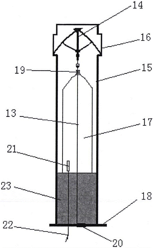 Umbrella-shaped detent hanger and method for charging blast hole through umbrella-shaped detent hanger