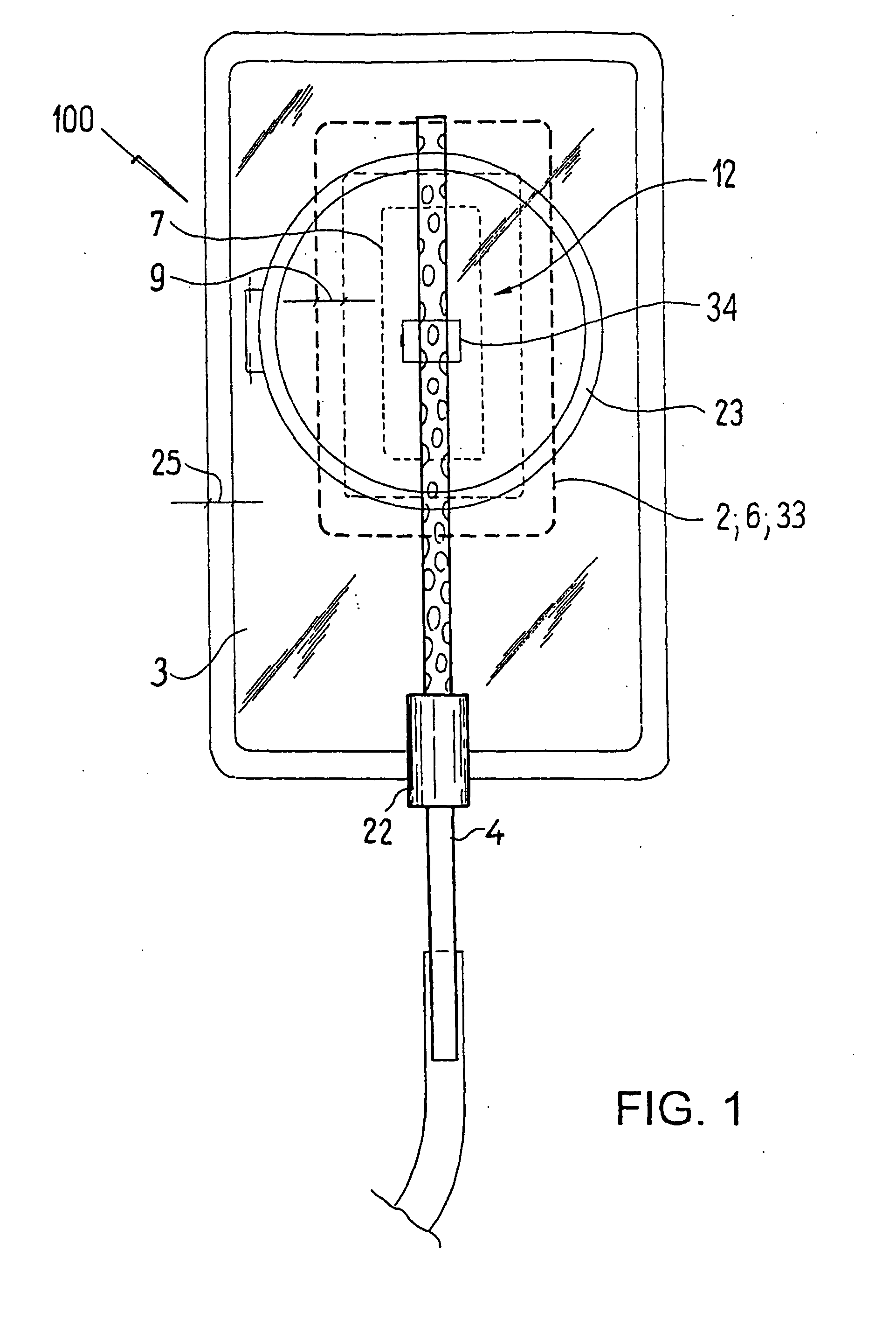 Drainage Device for the Treating Wounds Using a Reduced Pressure