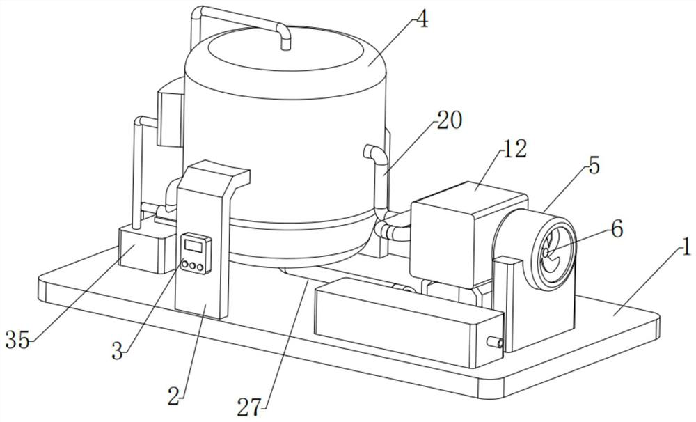 Ceramic dry-method powder-making, dust-collecting and impurity-removing integrated device