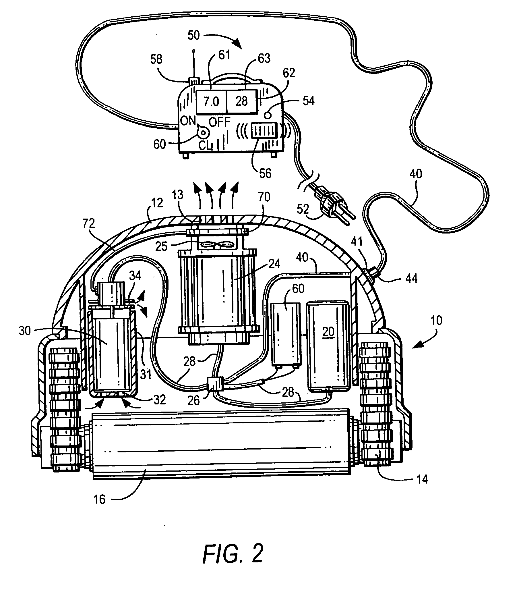 Method and appartus for operation of pool cleaner with integral chlorine generator