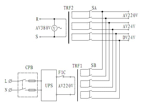 Power supply system of escalator