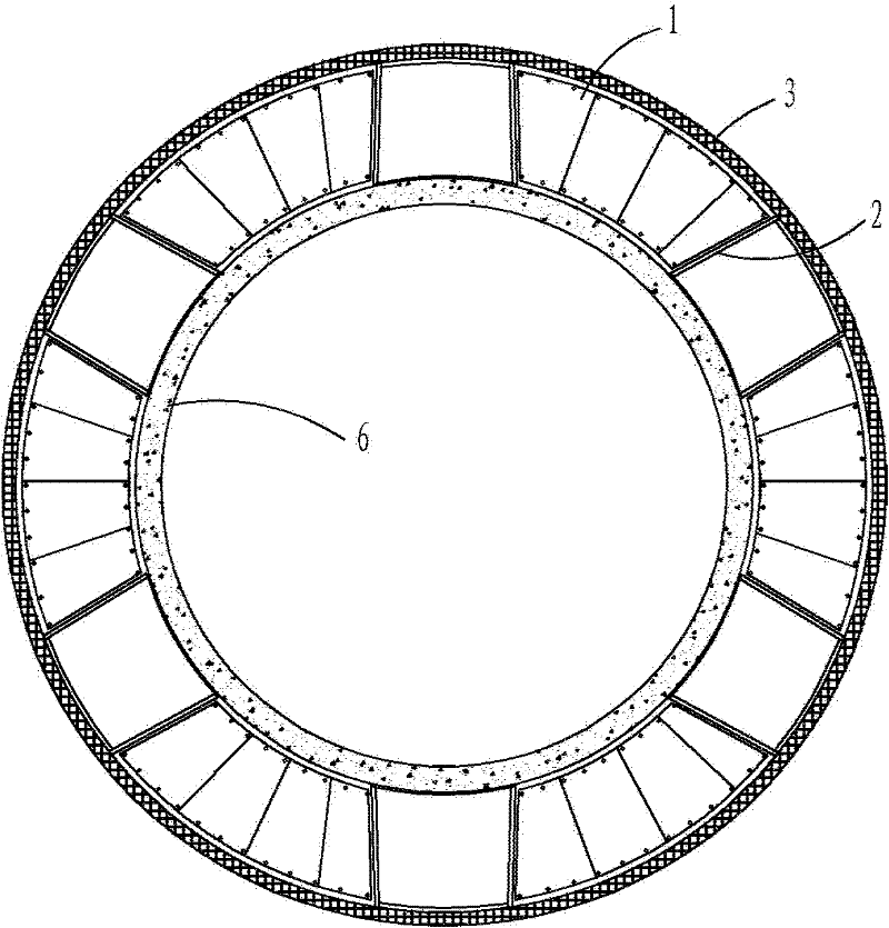 Modular cast-in-place construction method for large-diameter root foundation