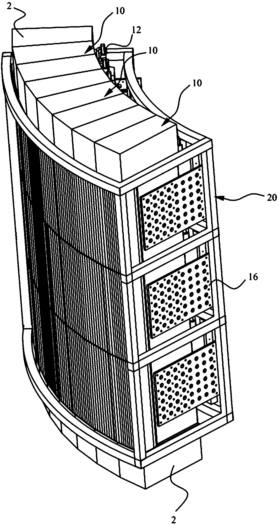 Heat collecting module, heat collecting device and tower type solar power generation system