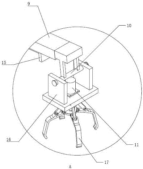 Heavy crawler type automobile accessory hosting and distributing device