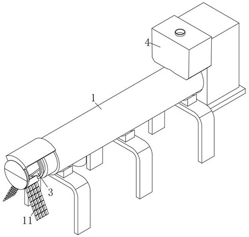 Automatic dehydration treatment equipment for livestock manure