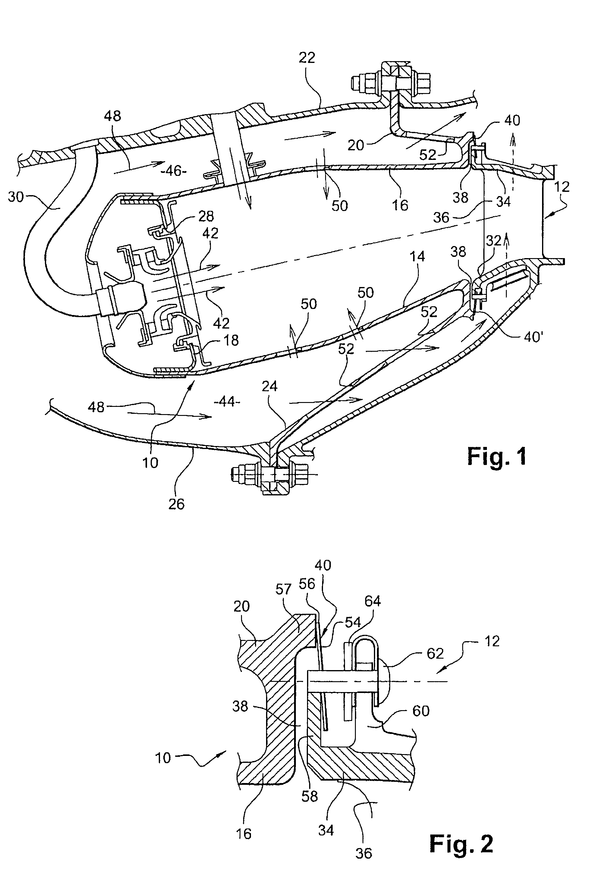 Sealing between a combustion chamber and a turbine nozzle in a turbomachine