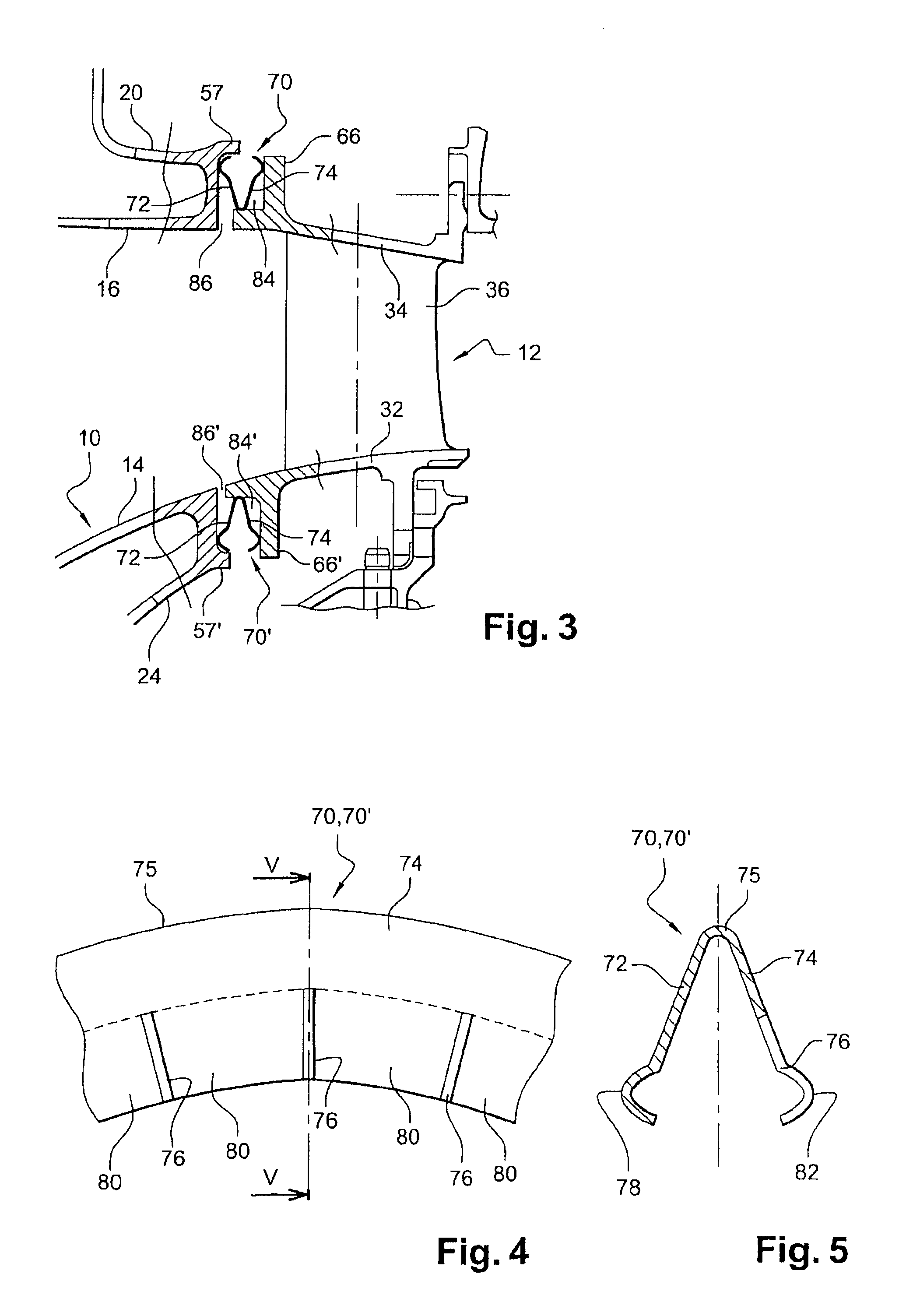 Sealing between a combustion chamber and a turbine nozzle in a turbomachine