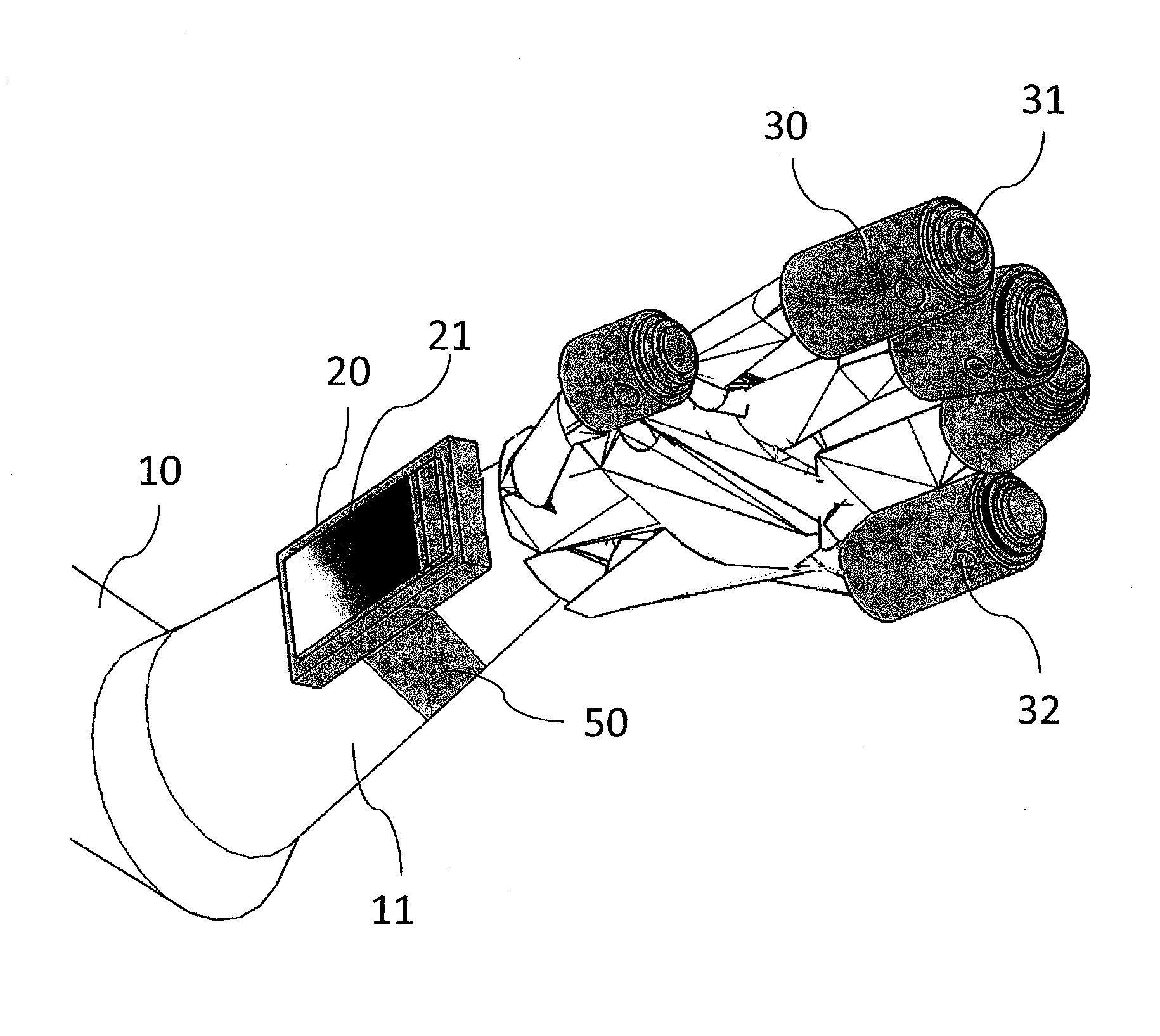 System and method for providing a prosthetic device with non-tactile sensory feedback