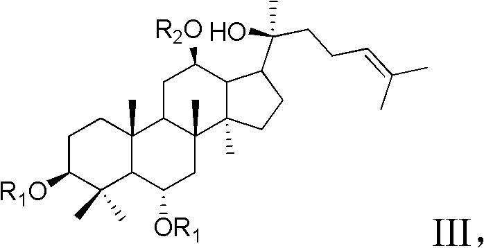Synthesis method for 20-bit sugar connected protopanaxatriol analog ginsenoside and analog