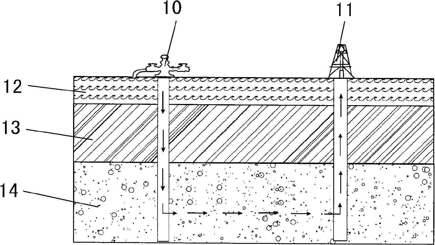 Method for integration of improvement of geothermal recharge rate and geological storage of CO2