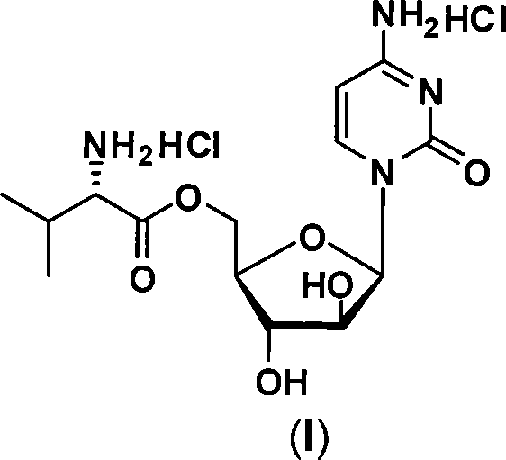Alexan 5'-O-amino acid ester hydrochloride and preparation method thereof