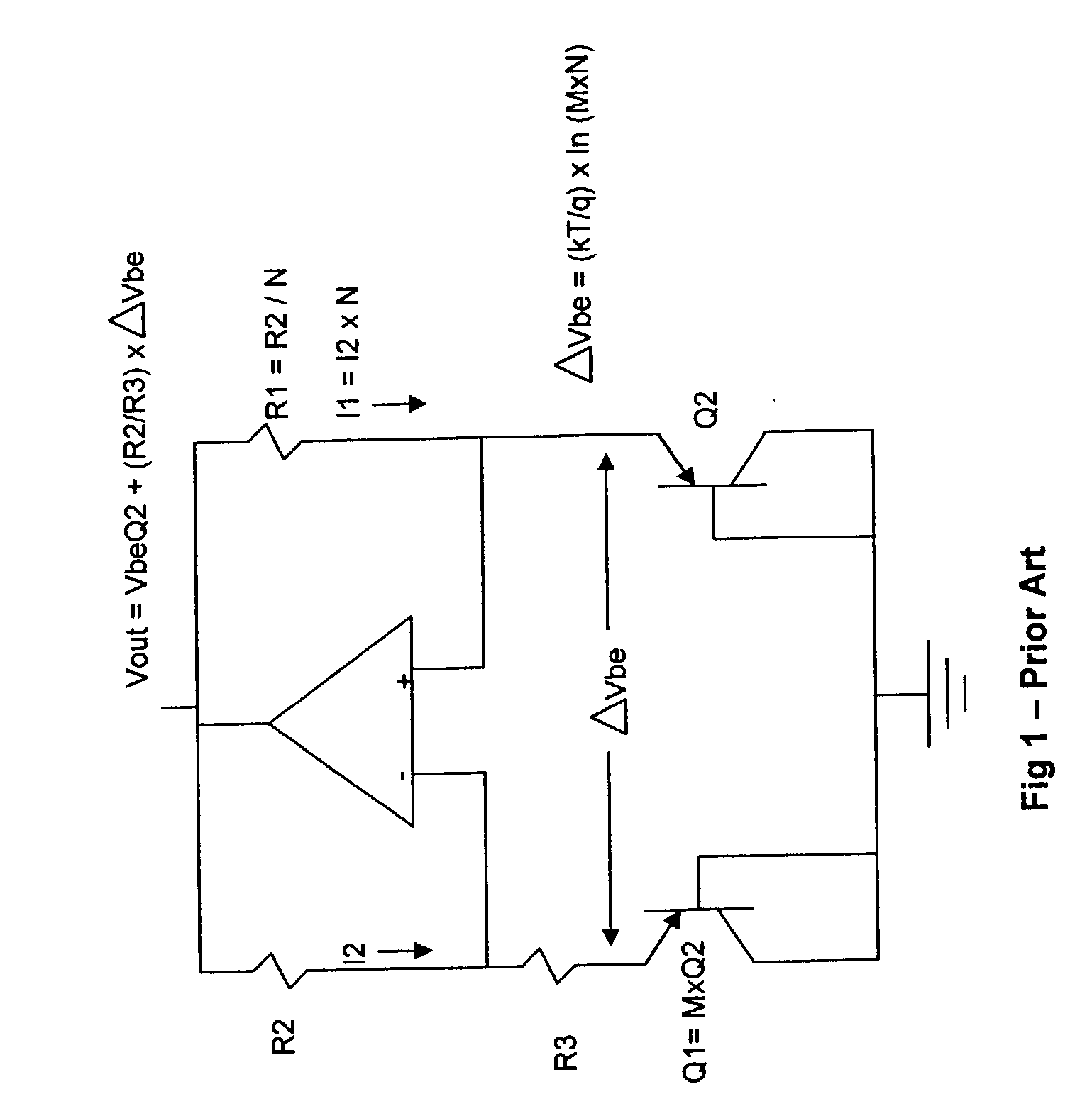 Low noise resistorless band gap reference