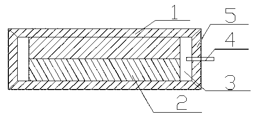 Method for vacuum assembling and non-vacuum rolling laminated metal composite material roll