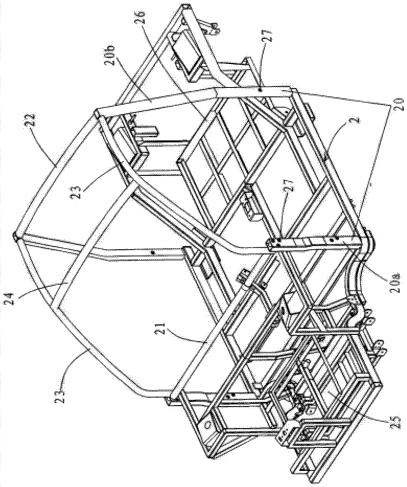 Once-formed plastic housing automobile