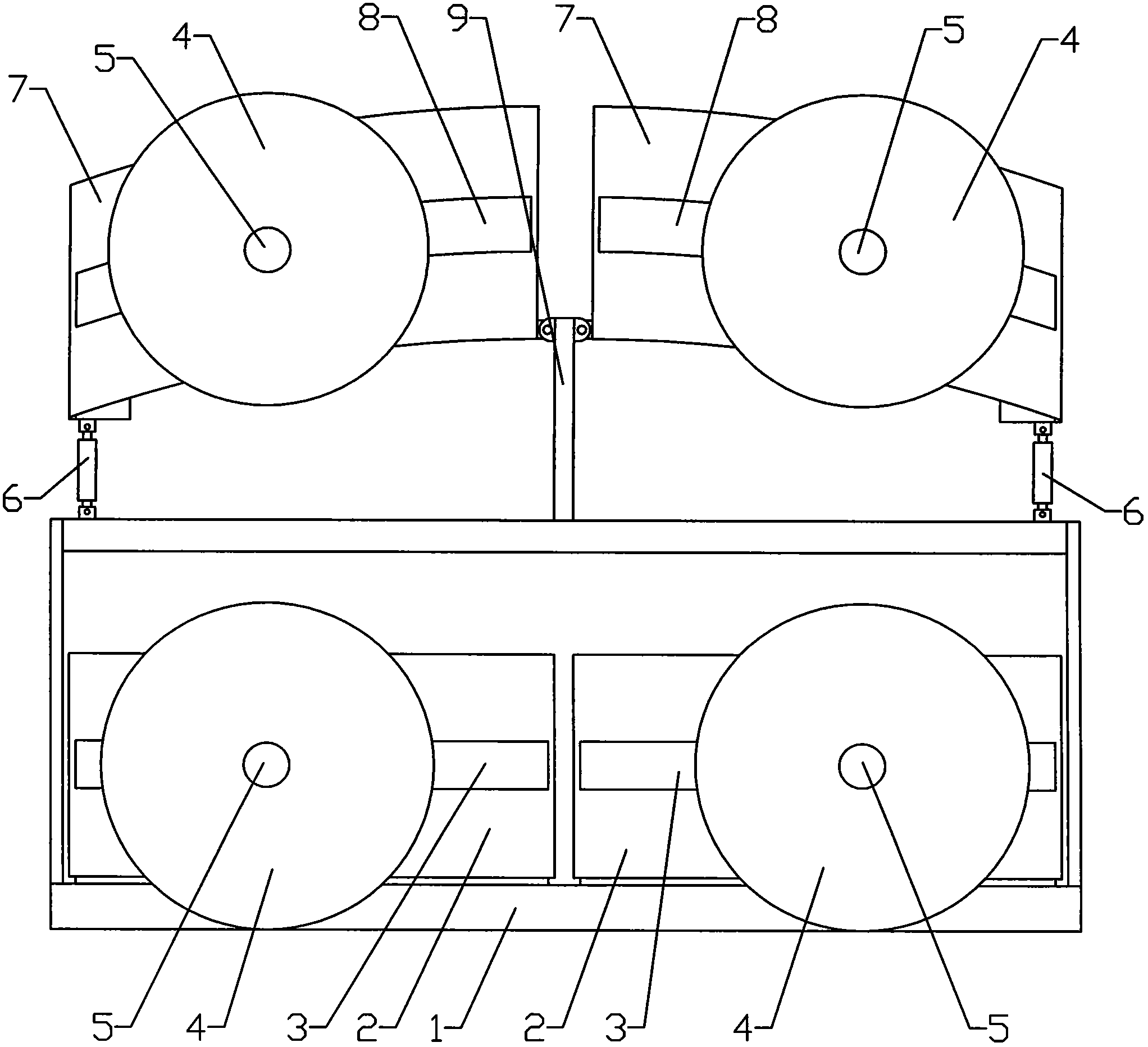 Surrounding rock forming machine for rectangular tunnel