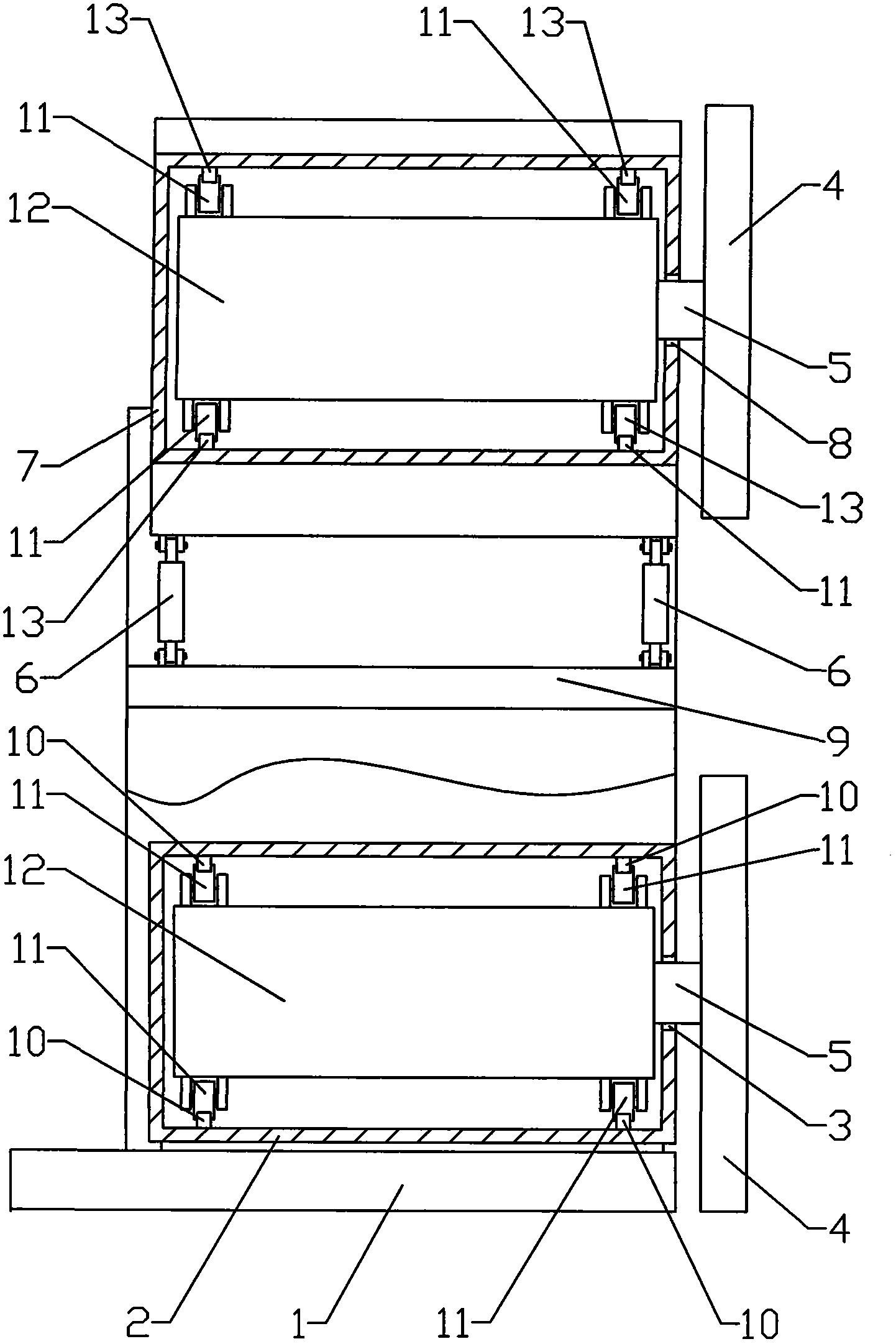 Surrounding rock forming machine for rectangular tunnel