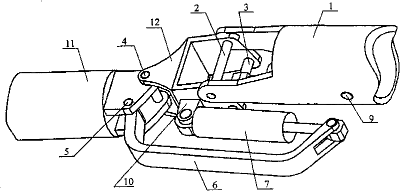 Submarine manipulator wrist joint structure with three degrees of freedom