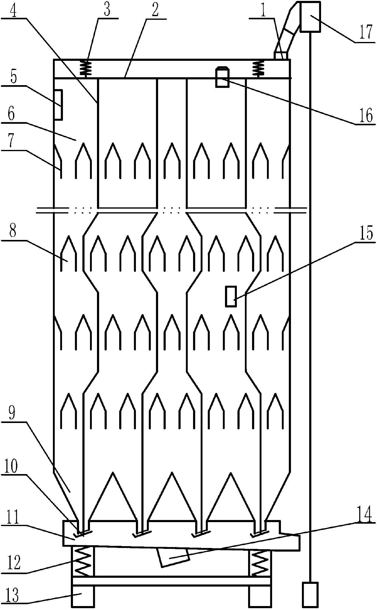 Grain drying machine and online moisture detection method thereof