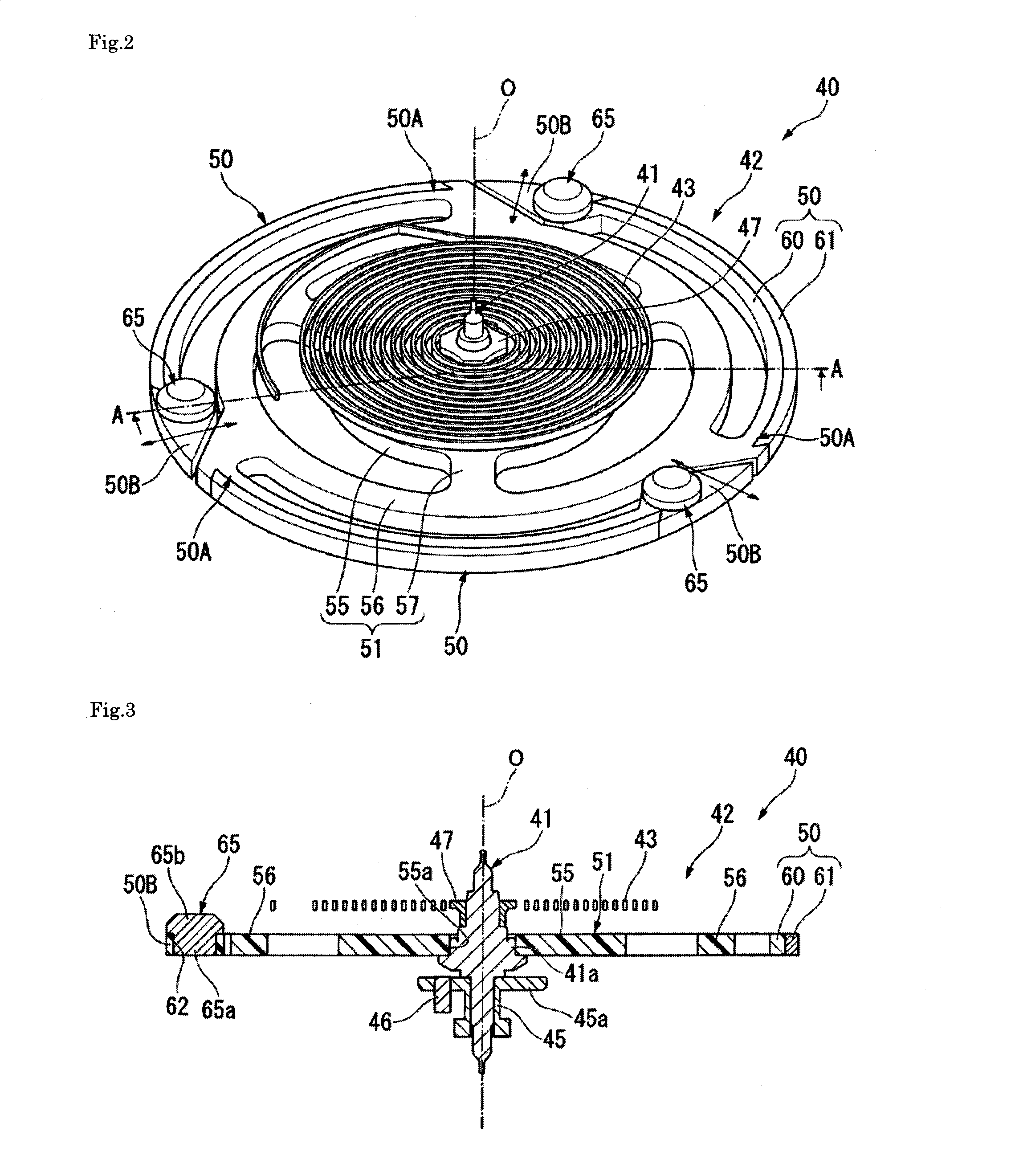 Temperature compensation-type balance, timepiece movement, mechanical timepiece and manufacturing method of temperature compensation-type balance