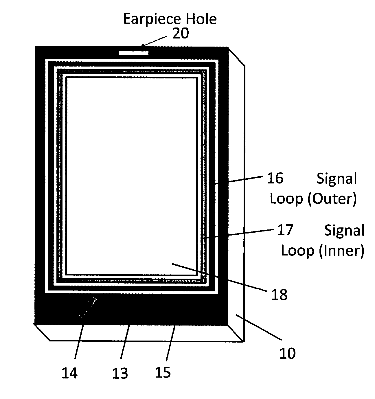 Apparatus and a method for metal detection involving a mobile terminal with a display