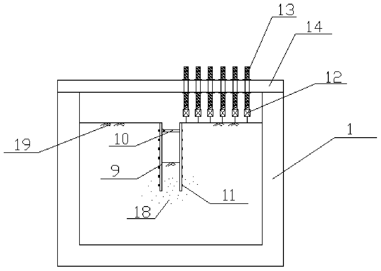 Simulation and test system for excavation of narrow foundation pit in high gravity field