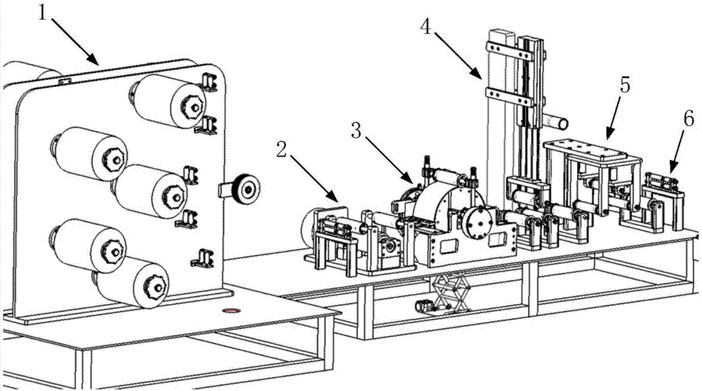 Carbon fiber winding machine process parameter adjusting system and tension adjusting method