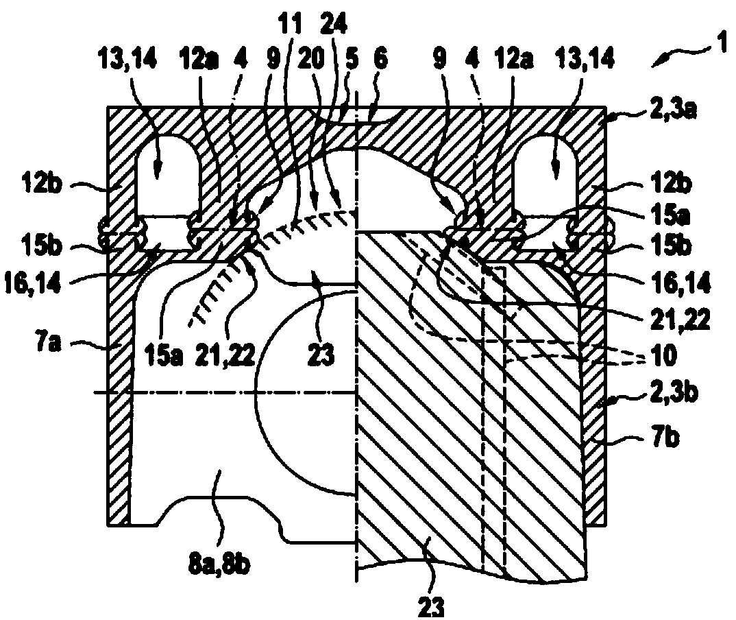 Method for producing a piston for a combustion engine from a piston upper part and a piston lower part