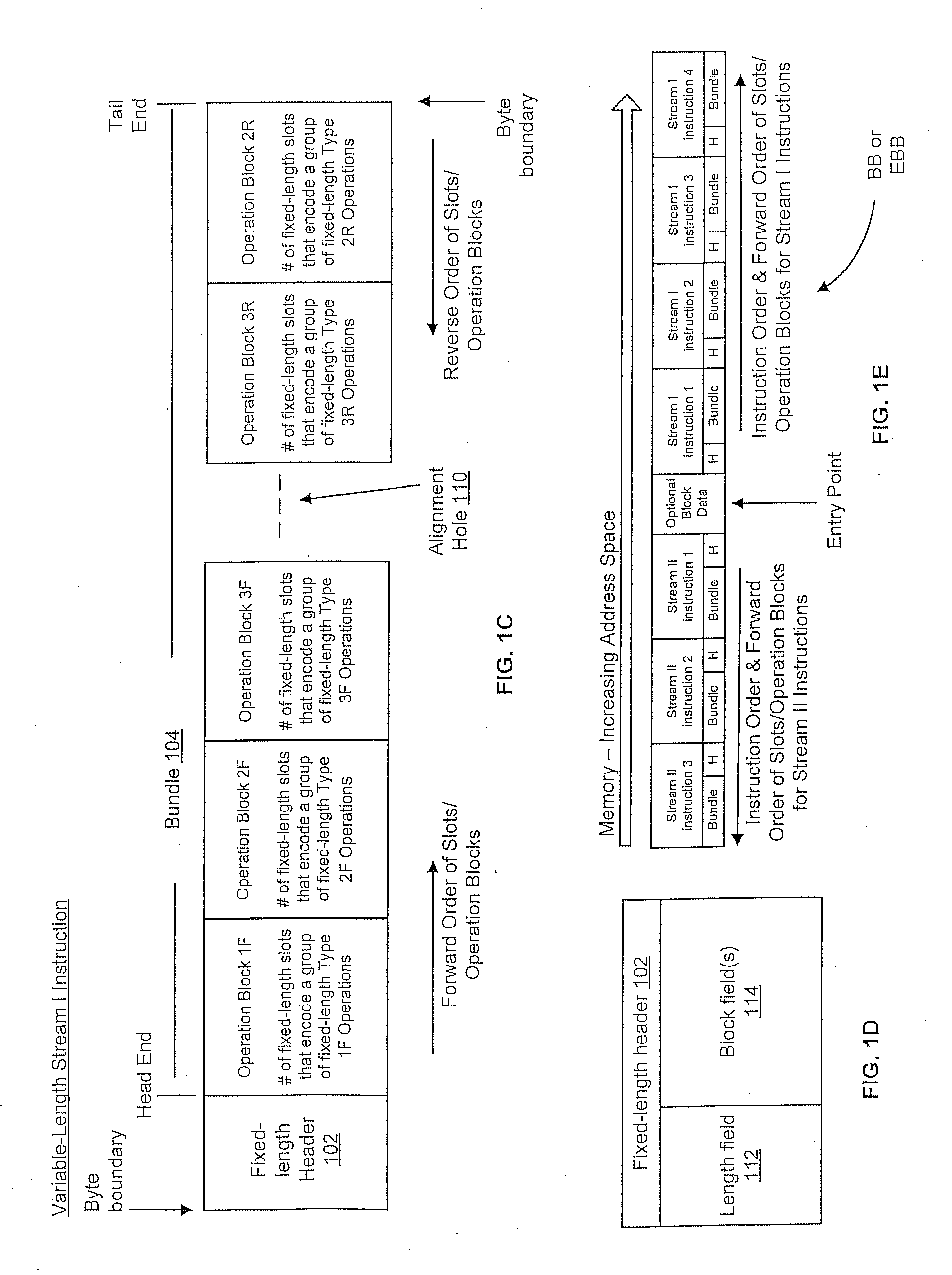 Computer processor employing instructions with elided nop operations