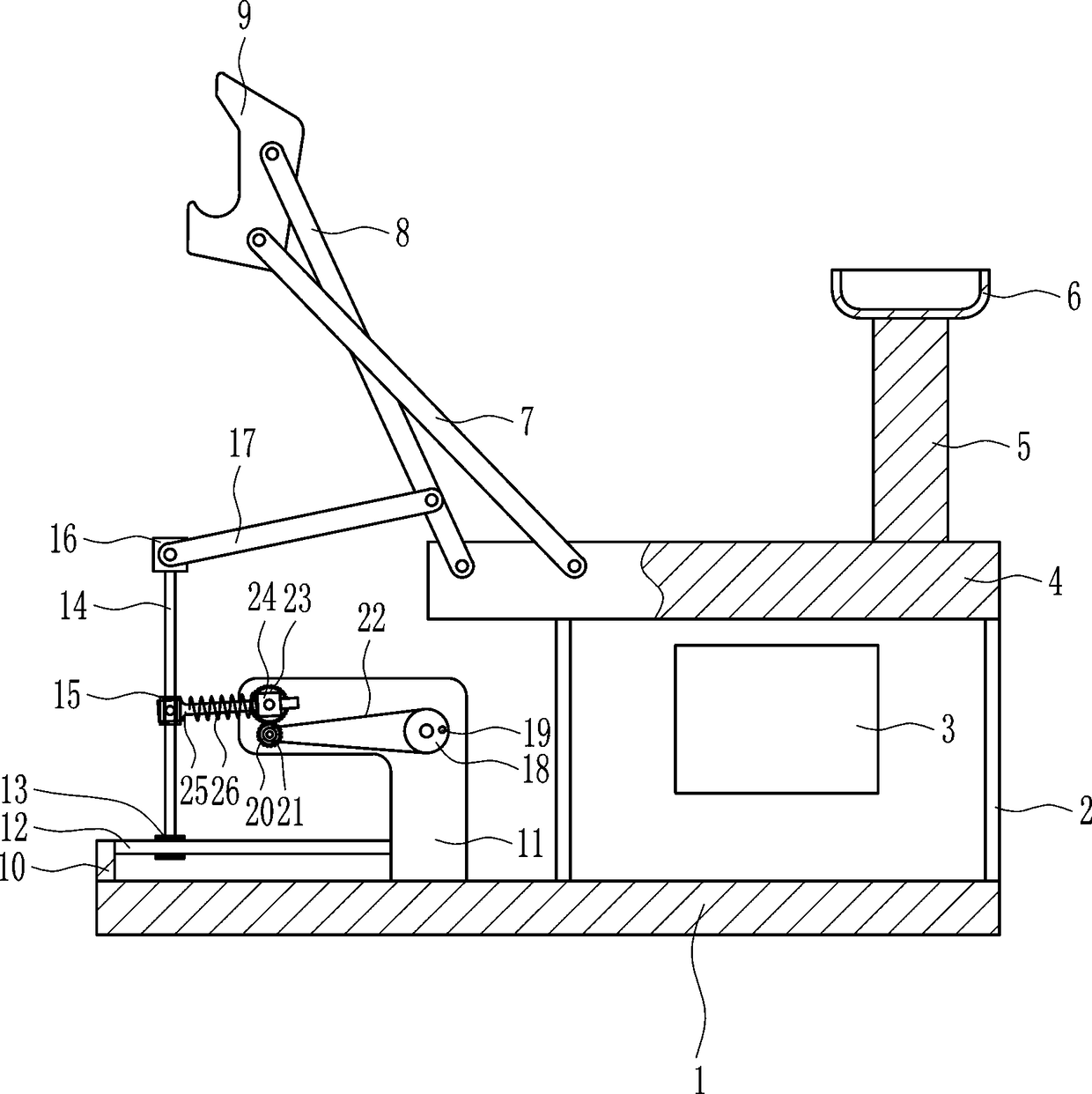 Linking rod transmission demonstration device for mechanical course