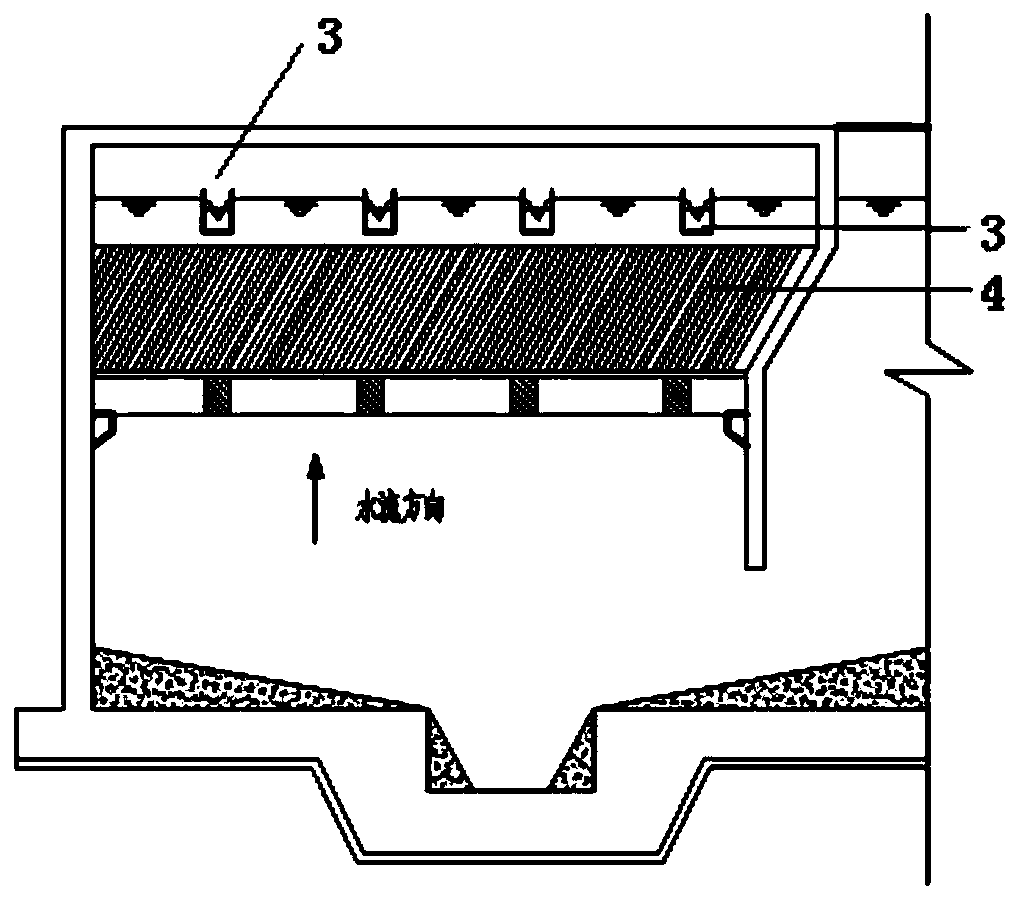 Method and device for efficiently and automatically cleaning accumulated sludge on inclined plate (pipe) of high-density precipitation pool