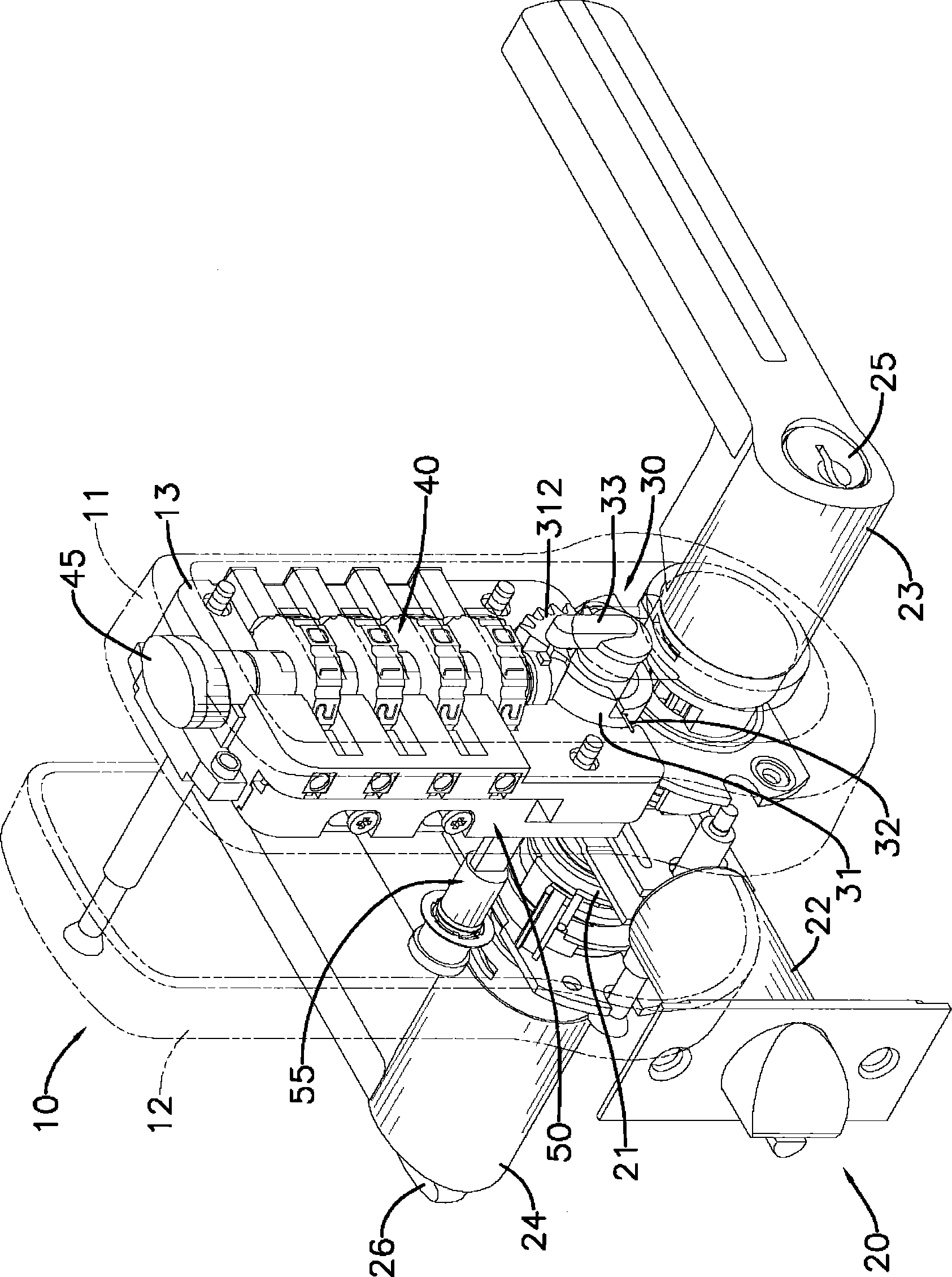 Mechanical coded door lock