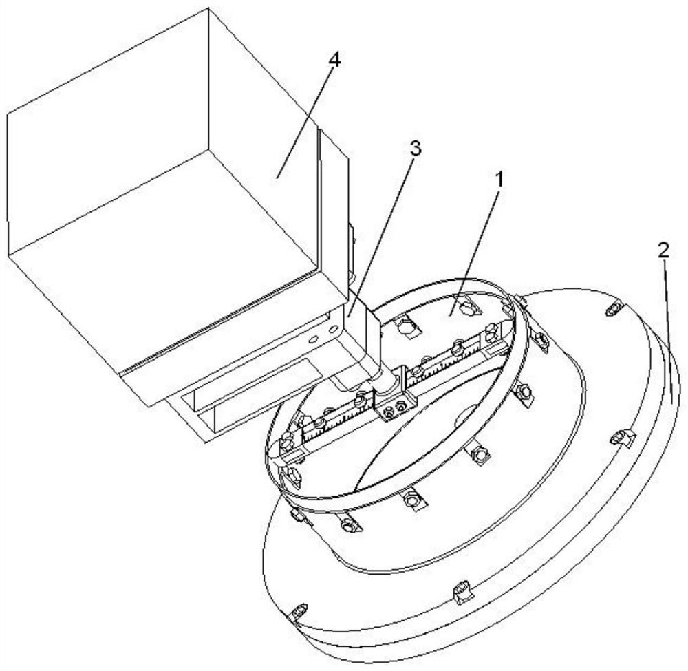 A fatigue wear test fixture and test method that can accurately control the radial deformation of a flexspline