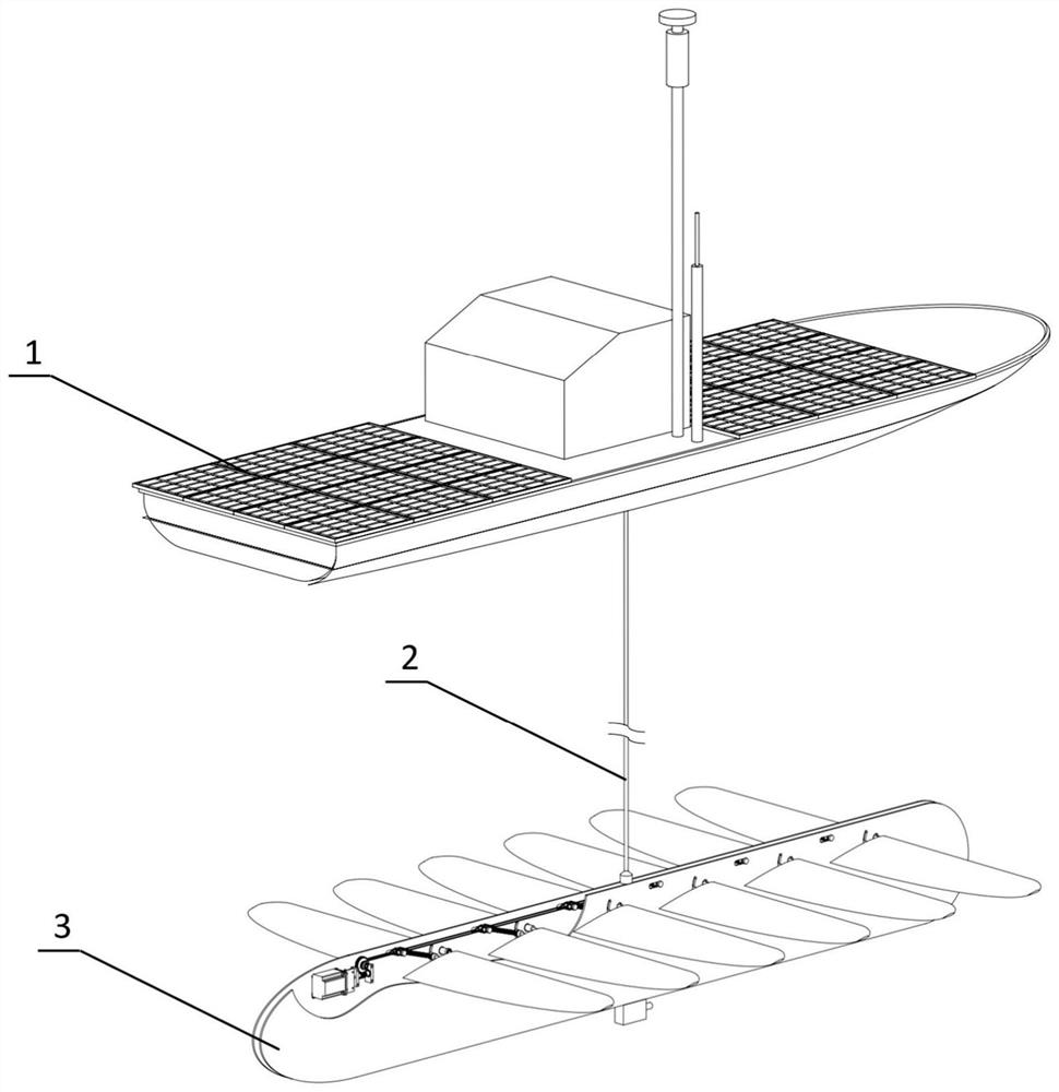 Variable-torsional-rigidity underwater tractor hydrofoil system for glider