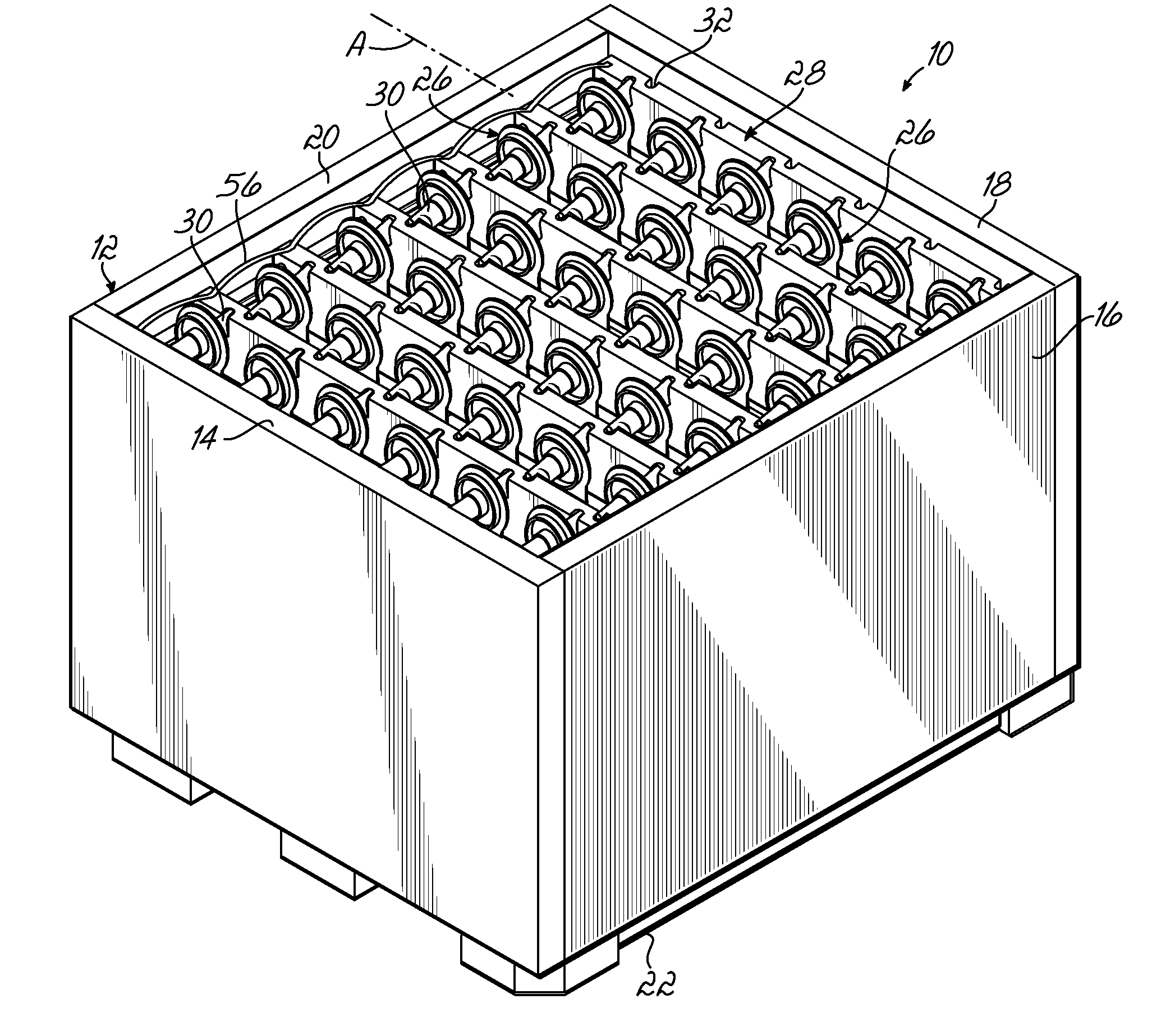 Method of Loading/Unloading Product From Container Having Movable Pouches