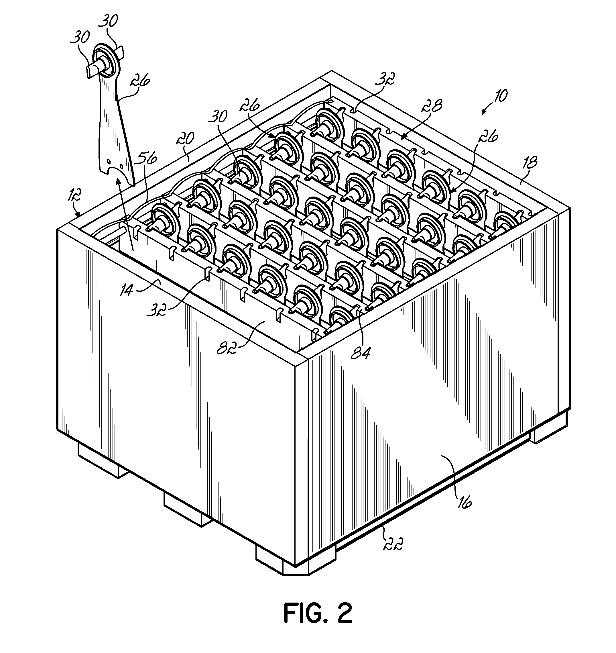 Method of Loading/Unloading Product From Container Having Movable Pouches