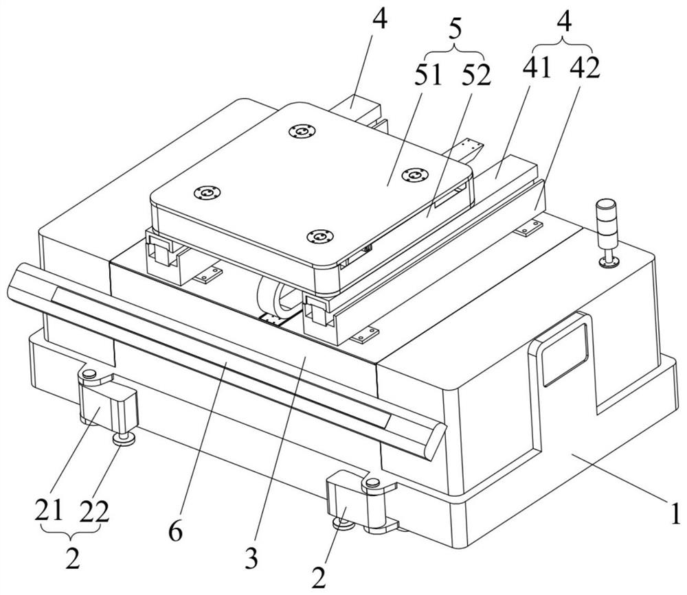 Dismounting and mounting device