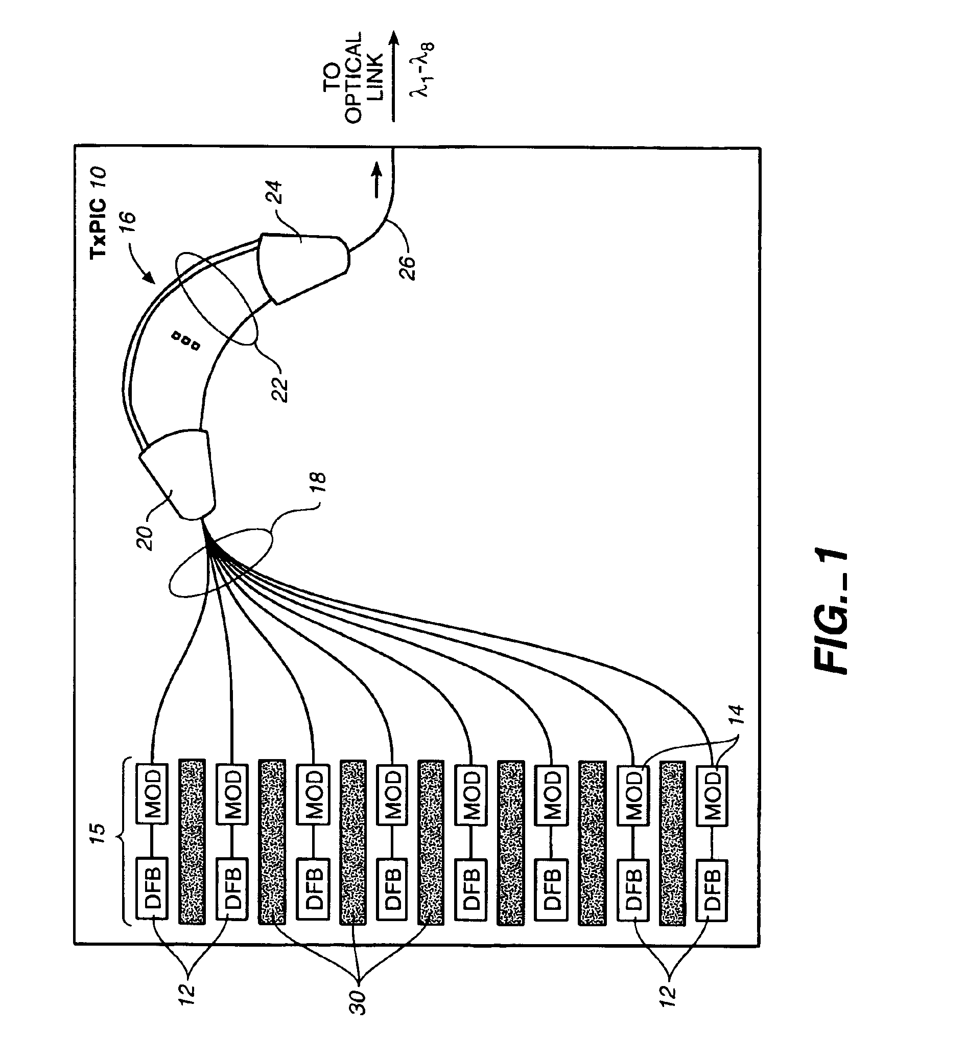 Heat isolation and dissipation structures for optical components in photonic integrated circuits (PICs) and an optical transport network using the same