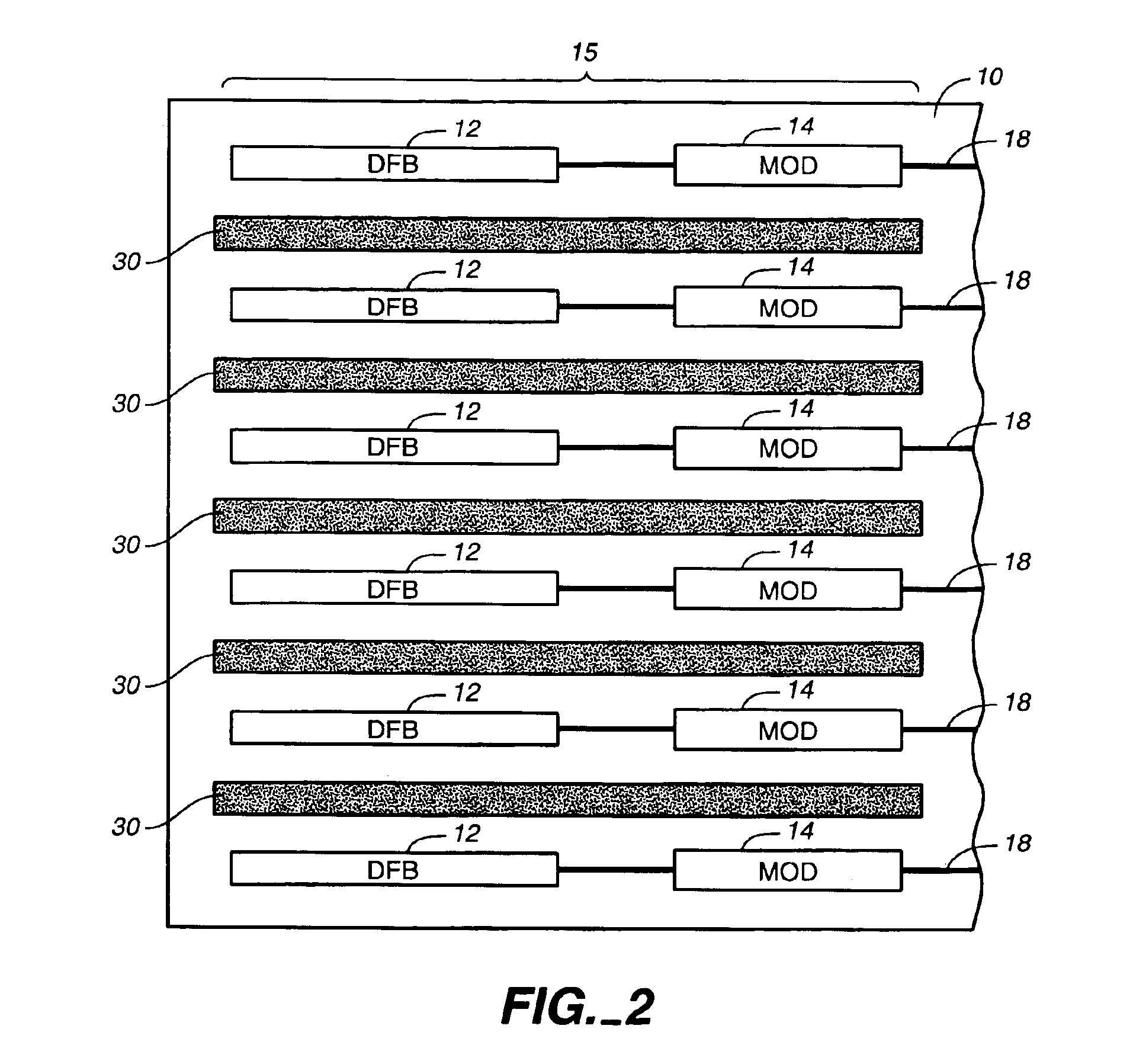 Heat isolation and dissipation structures for optical components in photonic integrated circuits (PICs) and an optical transport network using the same