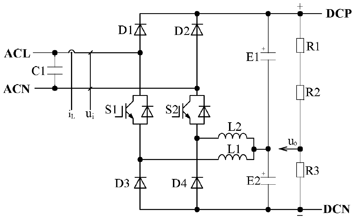 Power Factor Correction Method Based on Dual Inductance and Dual Voltage DC Output Circuit