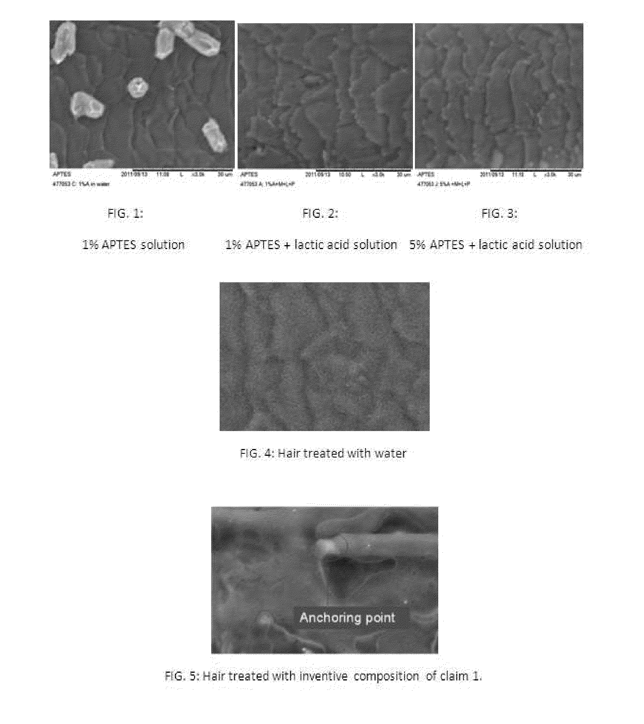 Cosmetic compositions containing an alkoxysilane and a silsesquioxane resin