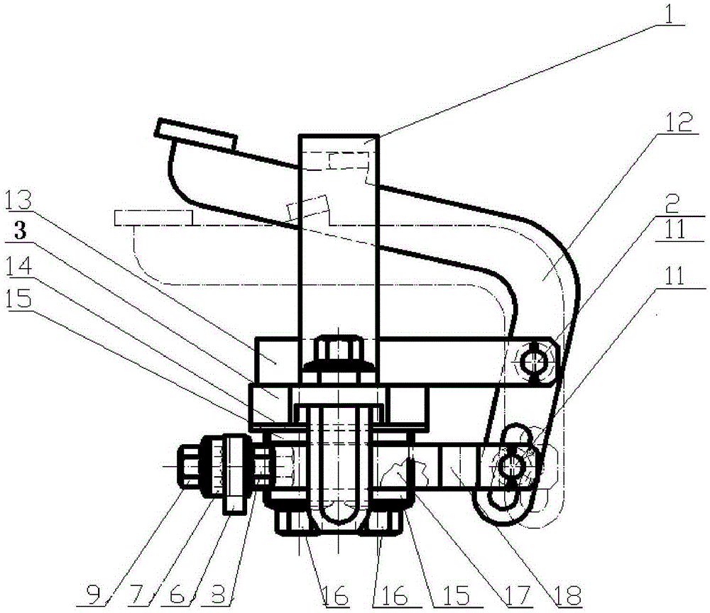 Pressing device of engine flange bearing bush
