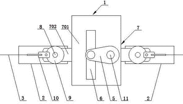 Power transmission system for planting edible fungi