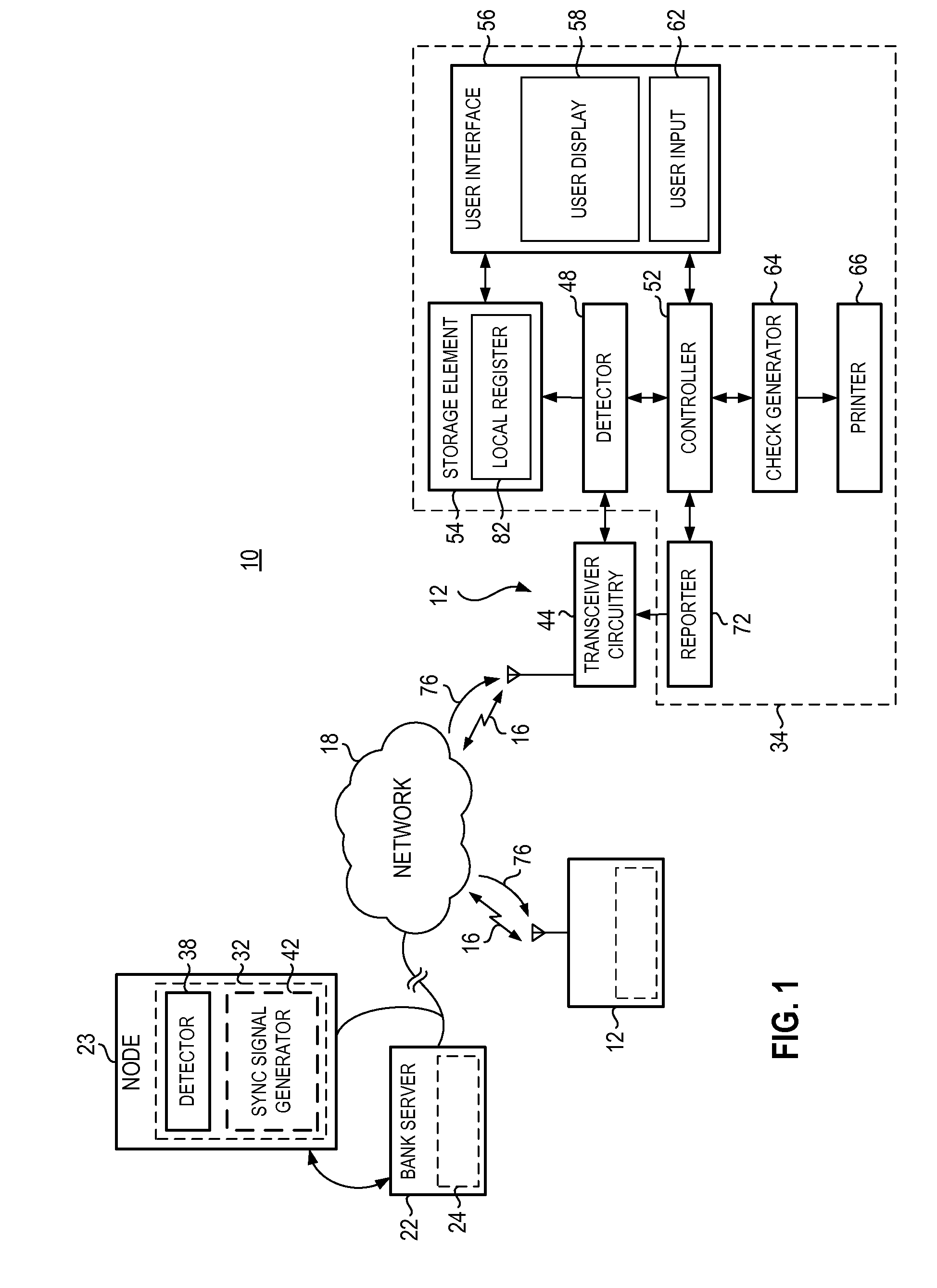 Electronic handheld bank transaction register and associated methodology