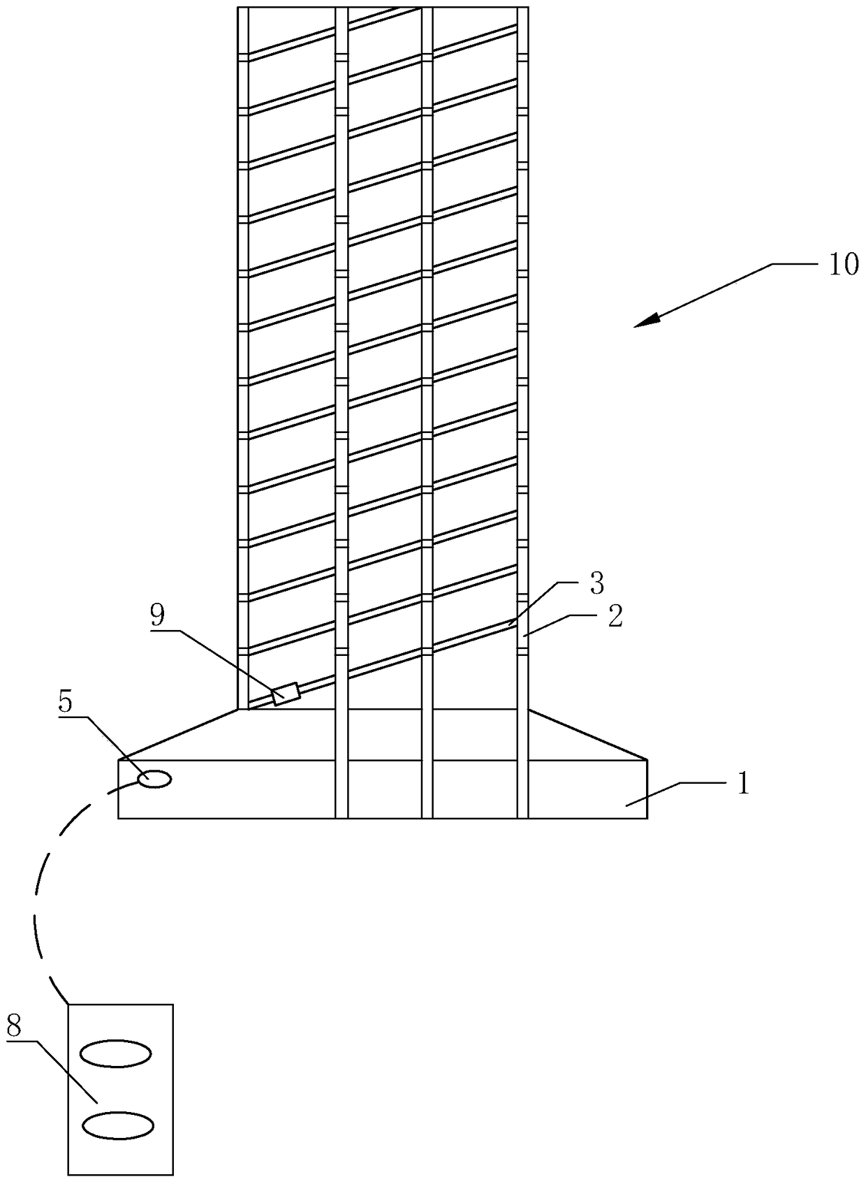 A general-purpose rope winding device for trees in saline-alkali land