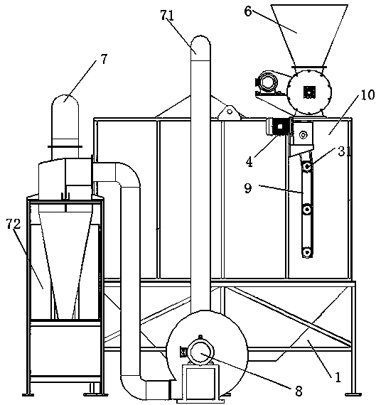 Biomass particle cooler