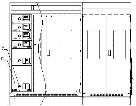 Low-voltage withdrawable integrated transformer room